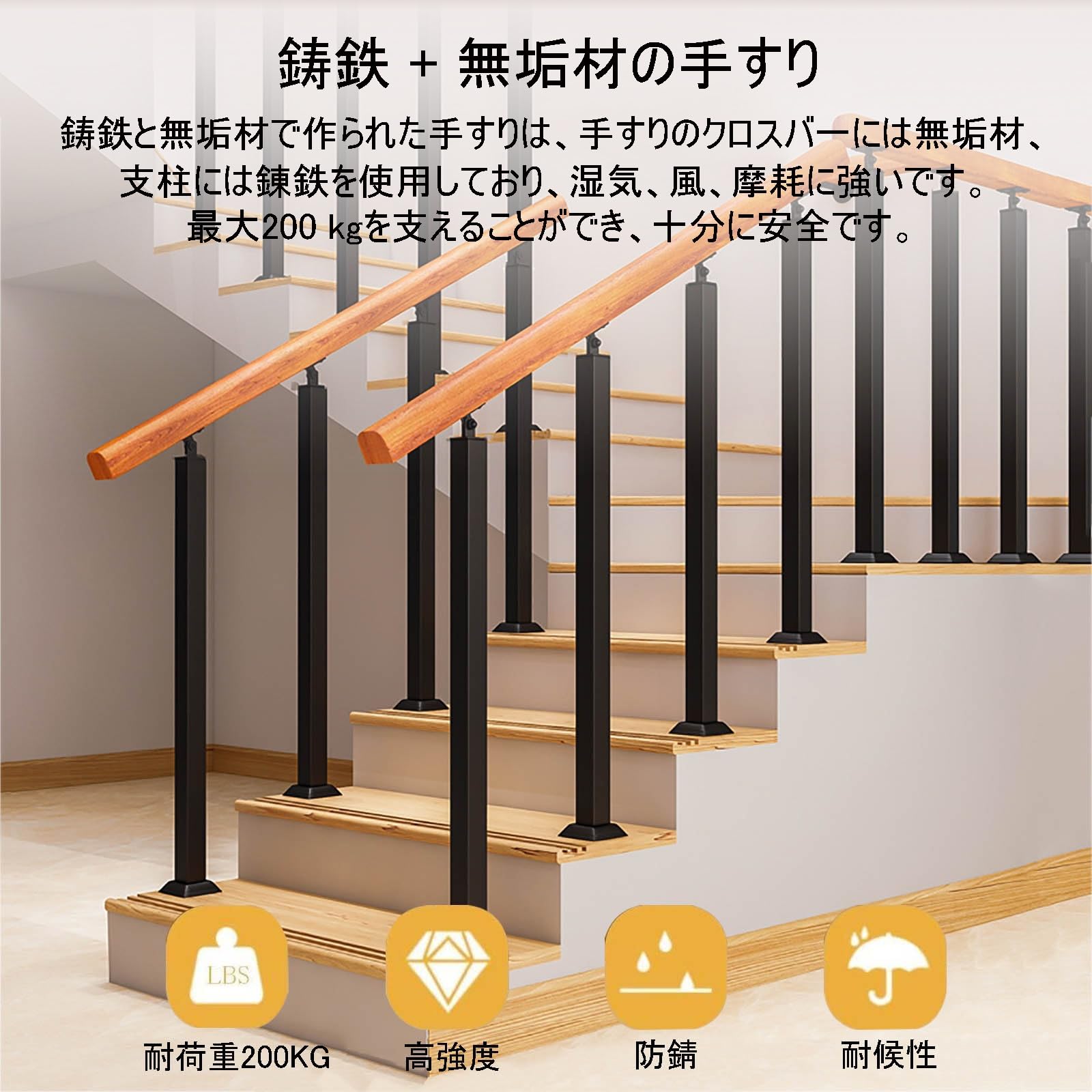 介護　手すり　6本セット　新品未使用 1694427048109_1.jpg